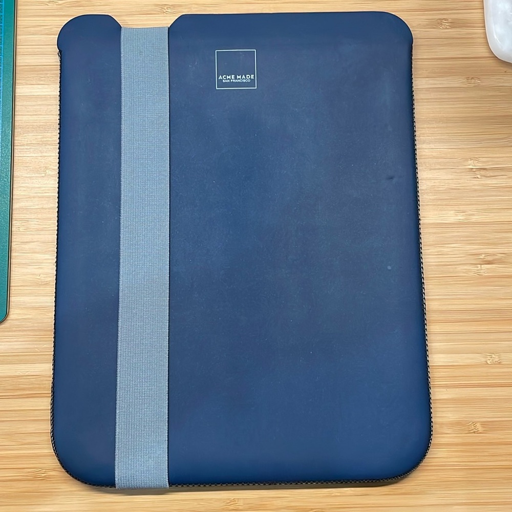Acme Made Skinny Sleeve for iPad, Blue/Grey